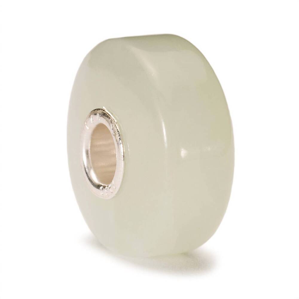 NEW TROLLBEADS women's circle jade bead charm in green